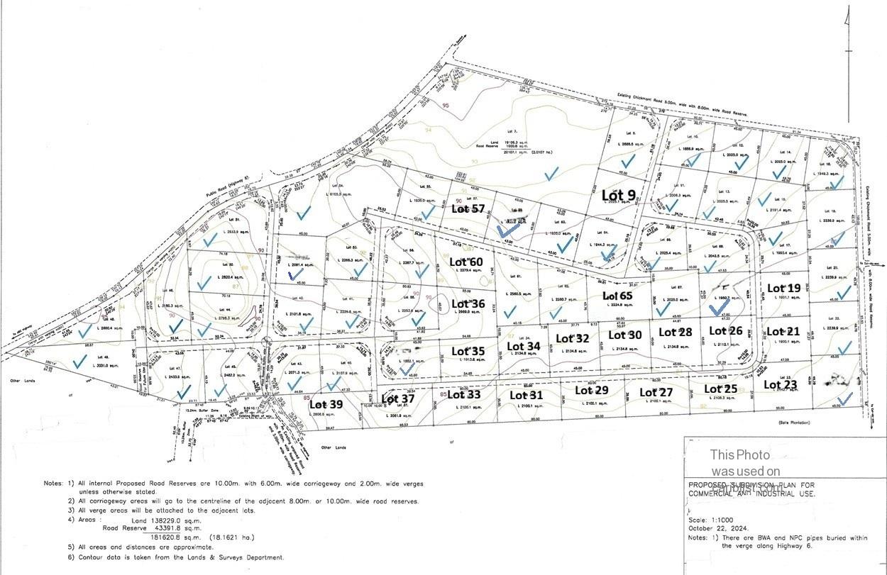 Balls Commercial / Industrial Lands ranging from 20,452.49 sq.ft. to 32,173.30 sq.ft.,Christ Church