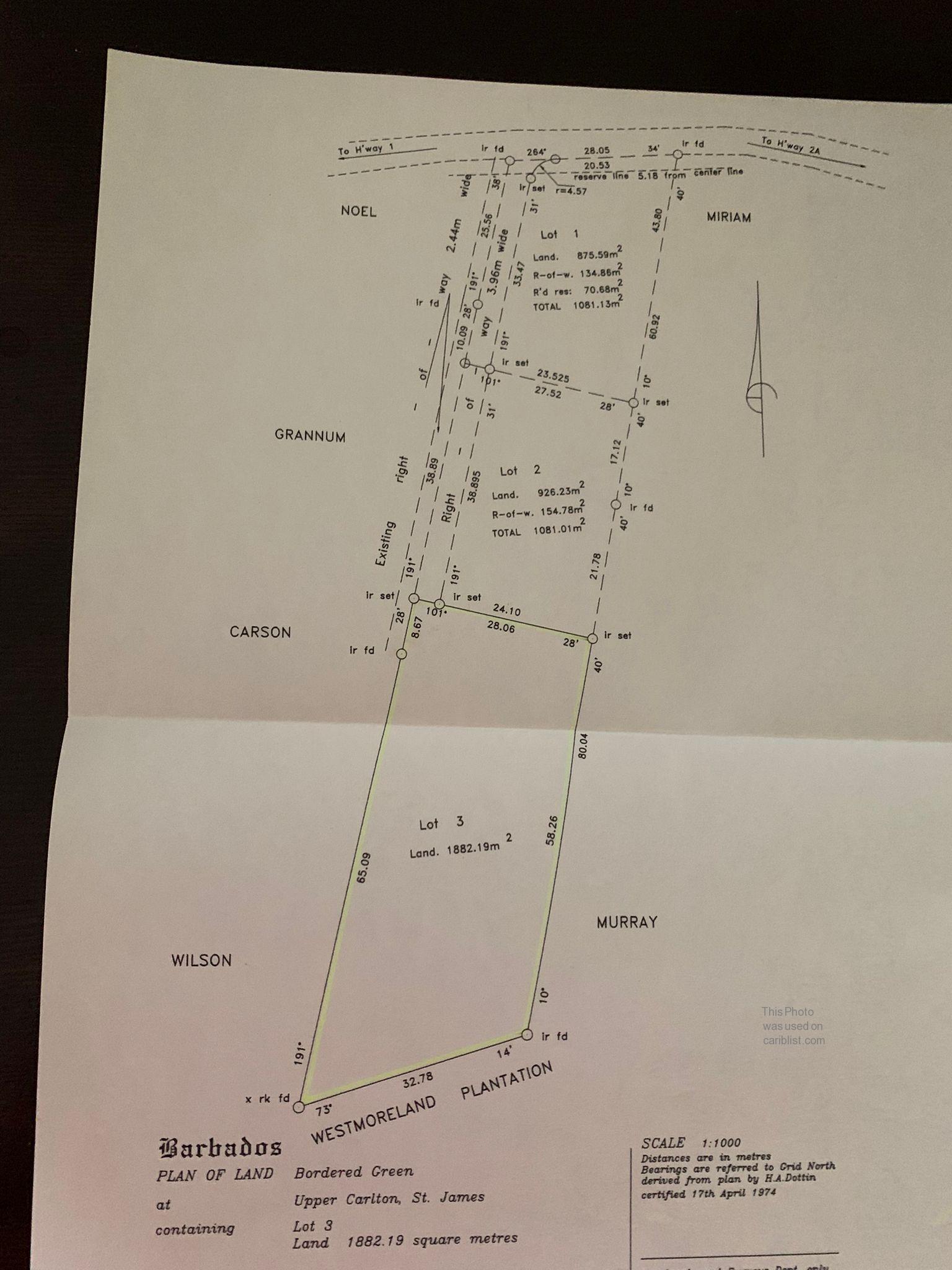 Land in Upper Carlton-$12 sq ft,St. James